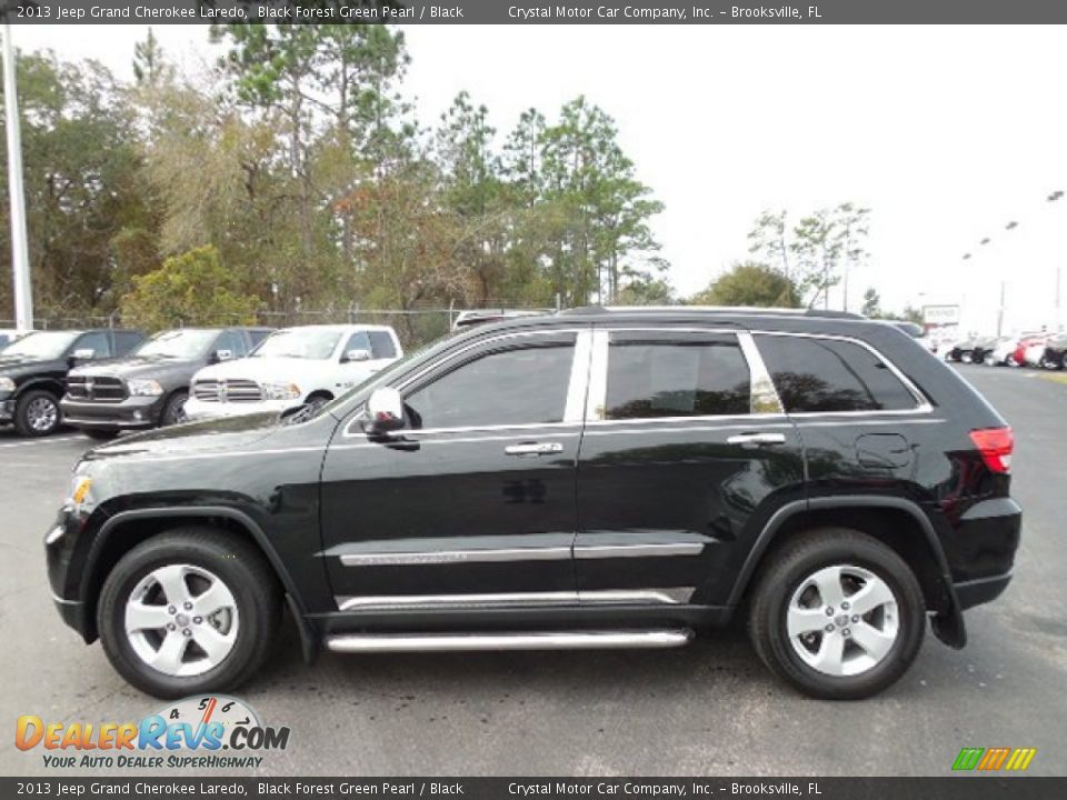 2013 Jeep Grand Cherokee Laredo Black Forest Green Pearl / Black Photo #2
