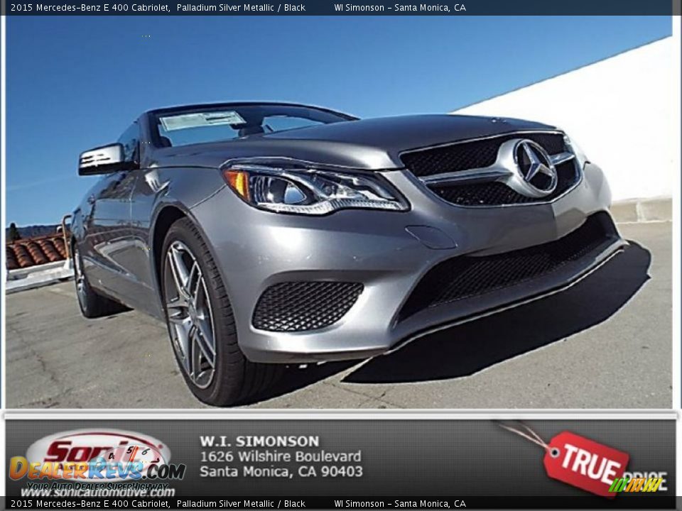 2015 Mercedes-Benz E 400 Cabriolet Palladium Silver Metallic / Black Photo #1