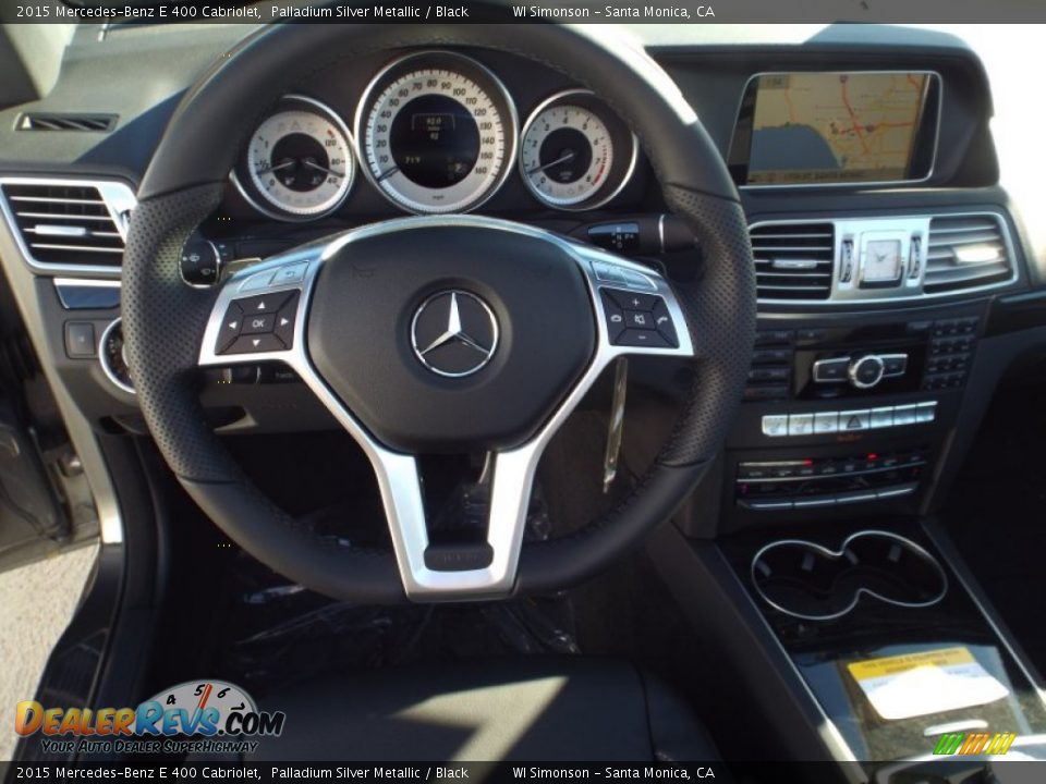 2015 Mercedes-Benz E 400 Cabriolet Palladium Silver Metallic / Black Photo #7