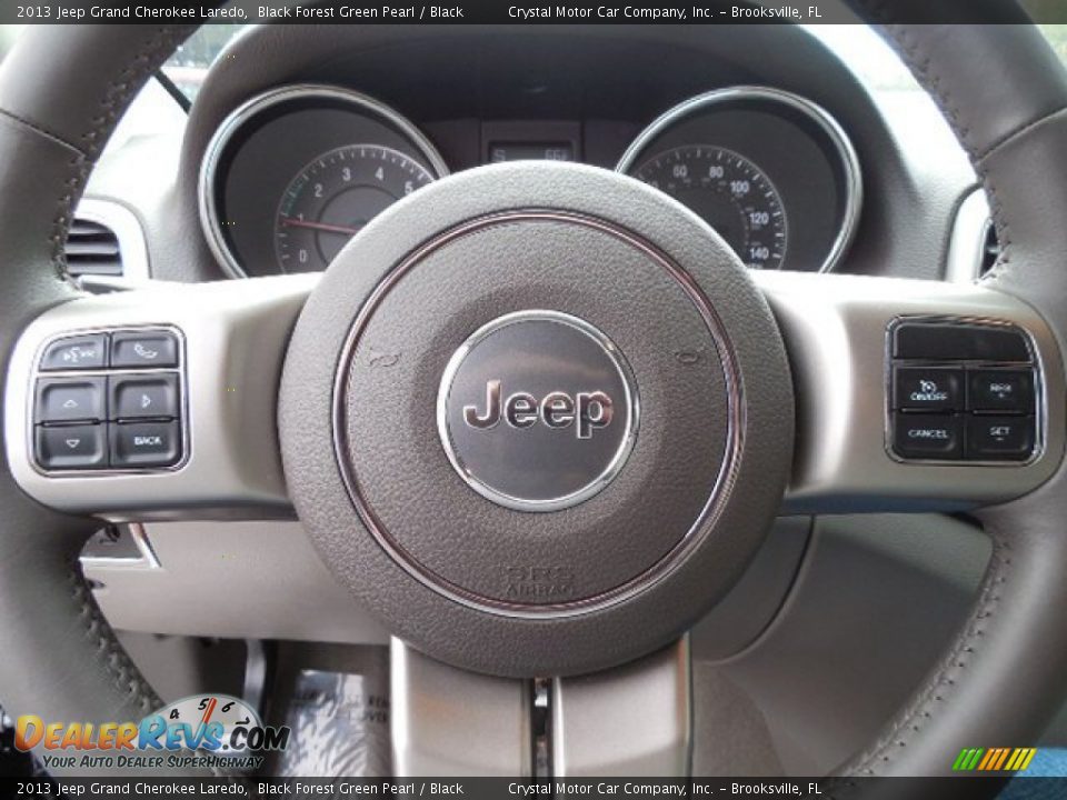 2013 Jeep Grand Cherokee Laredo Black Forest Green Pearl / Black Photo #22