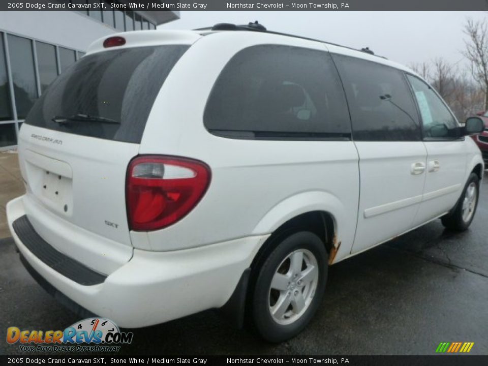 2005 Dodge Grand Caravan SXT Stone White / Medium Slate Gray Photo #4