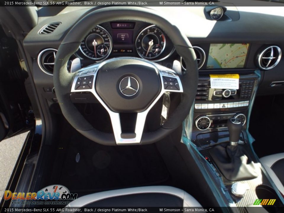 Dashboard of 2015 Mercedes-Benz SLK 55 AMG Roadster Photo #6