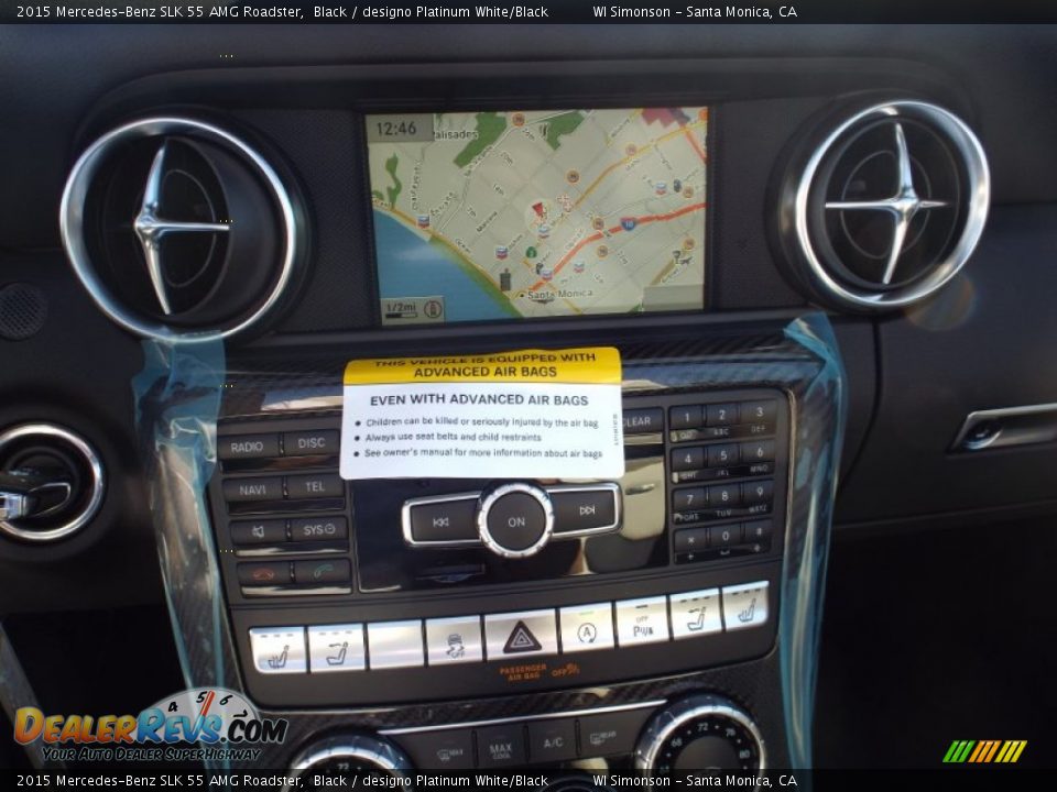 Controls of 2015 Mercedes-Benz SLK 55 AMG Roadster Photo #9