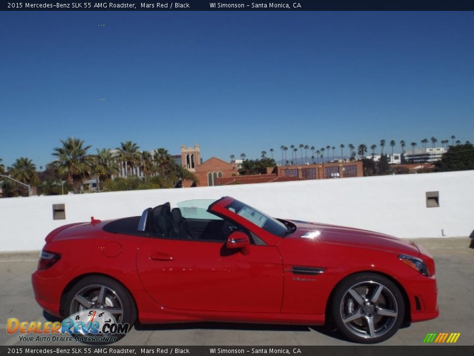 Mars Red 2015 Mercedes-Benz SLK 55 AMG Roadster Photo #3