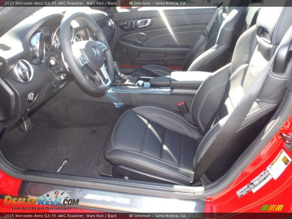 Black Interior - 2015 Mercedes-Benz SLK 55 AMG Roadster Photo #5