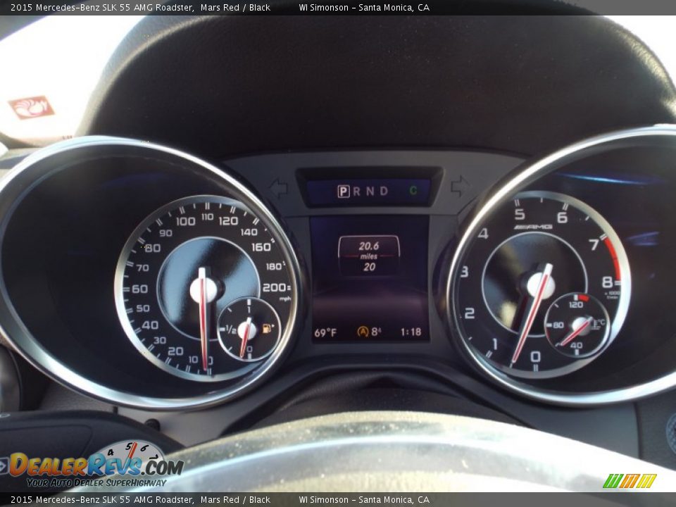 2015 Mercedes-Benz SLK 55 AMG Roadster Gauges Photo #7