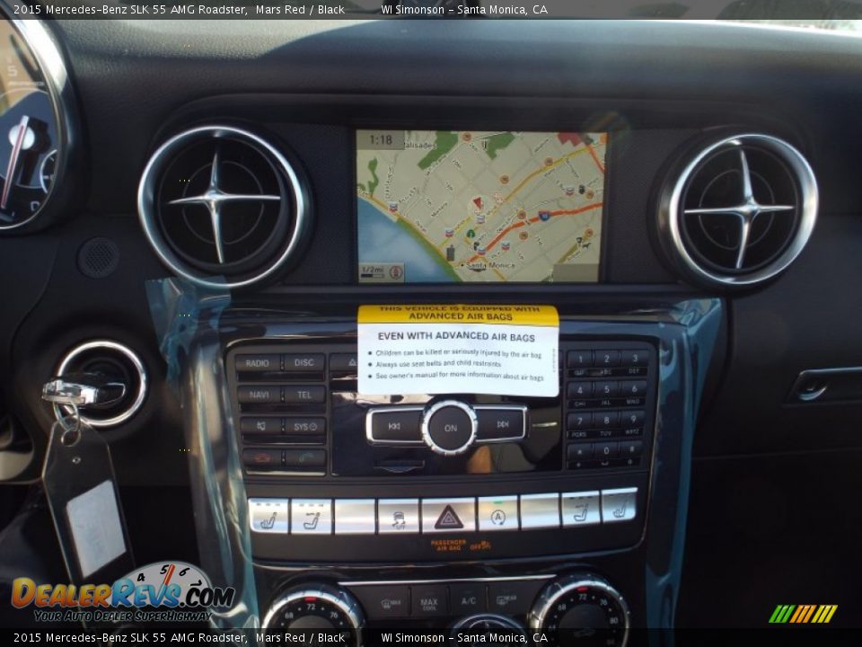 Controls of 2015 Mercedes-Benz SLK 55 AMG Roadster Photo #9