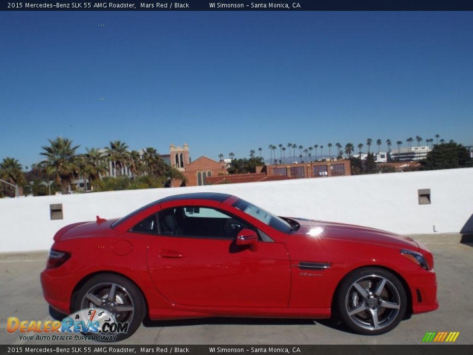 Mars Red 2015 Mercedes-Benz SLK 55 AMG Roadster Photo #13