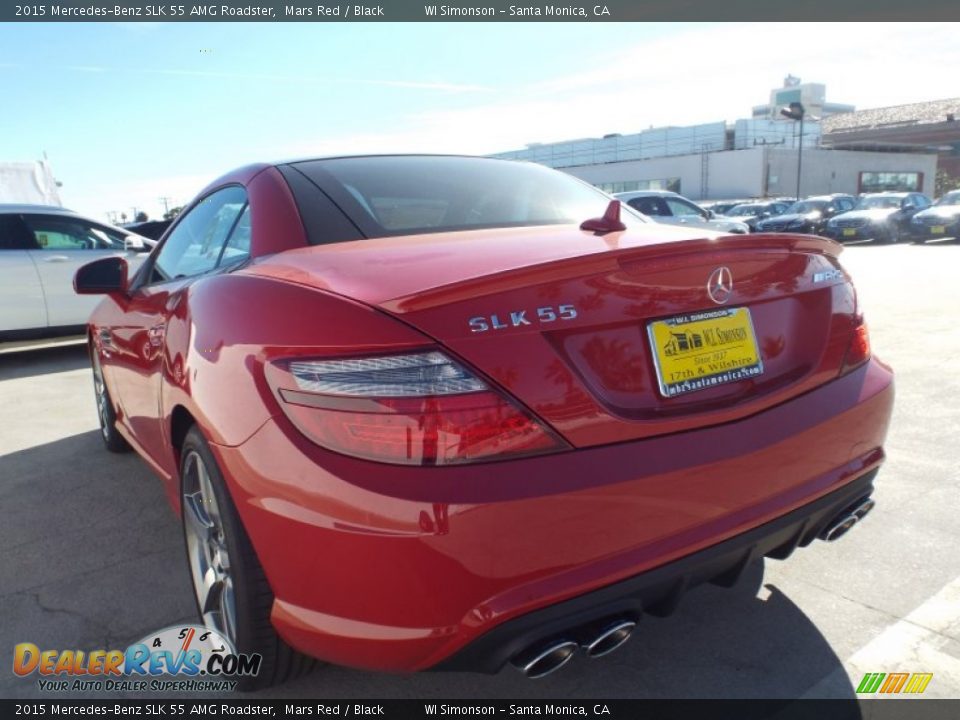 2015 Mercedes-Benz SLK 55 AMG Roadster Mars Red / Black Photo #16