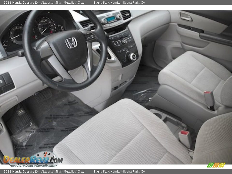 2012 Honda Odyssey LX Alabaster Silver Metallic / Gray Photo #13