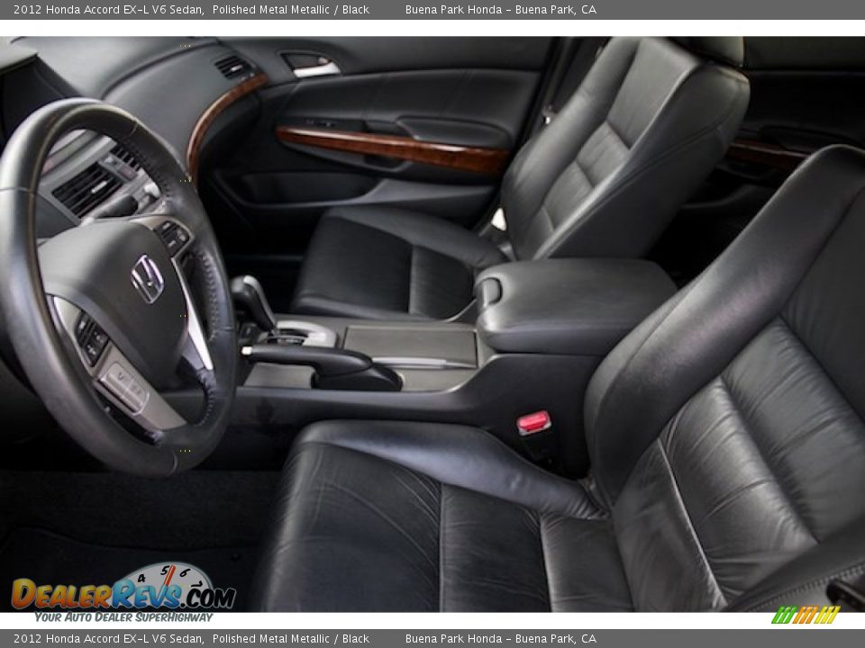 2012 Honda Accord EX-L V6 Sedan Polished Metal Metallic / Black Photo #3
