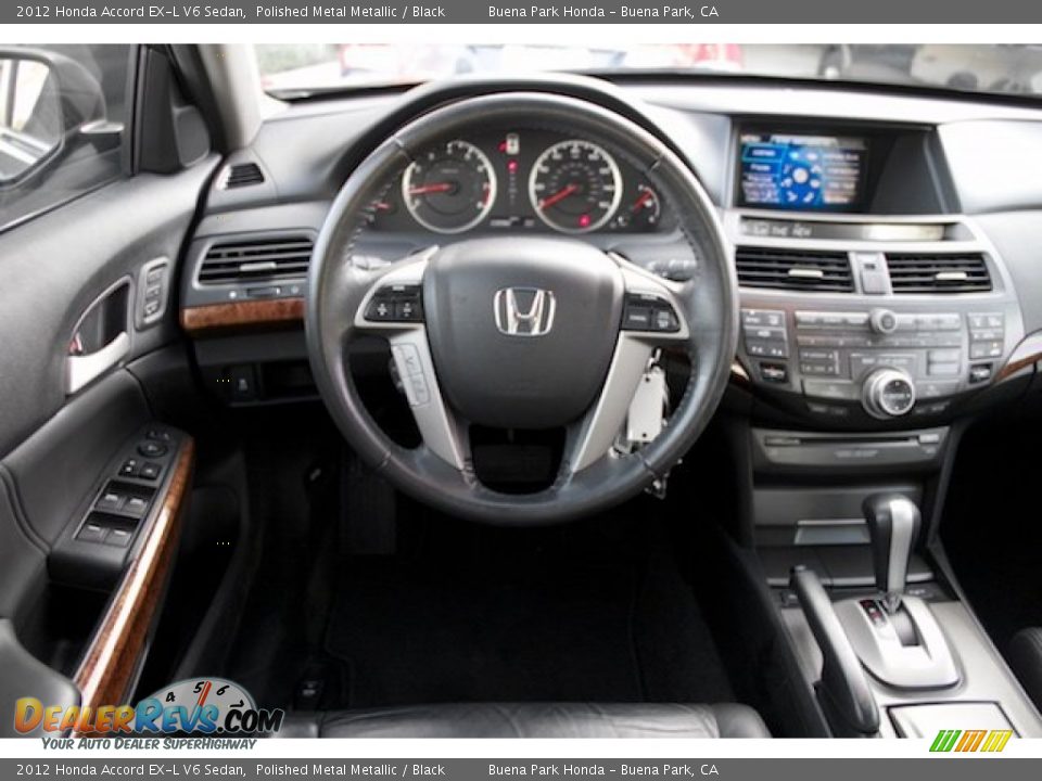 2012 Honda Accord EX-L V6 Sedan Polished Metal Metallic / Black Photo #5