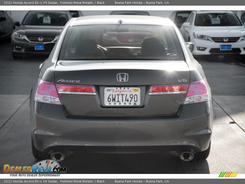 2012 Honda Accord EX-L V6 Sedan Polished Metal Metallic / Black Photo #10