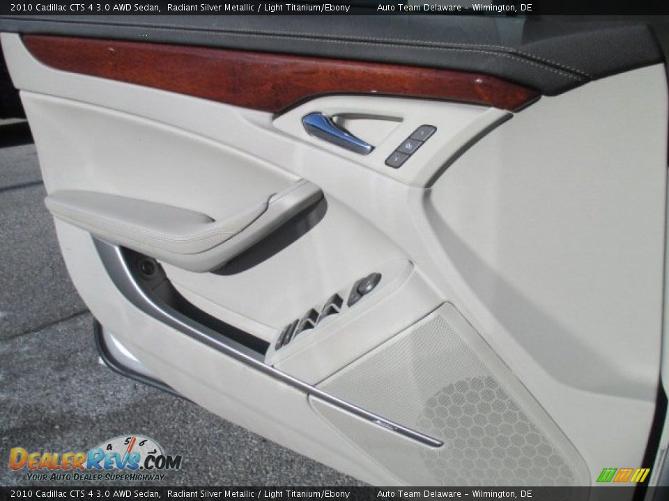 2010 Cadillac CTS 4 3.0 AWD Sedan Radiant Silver Metallic / Light Titanium/Ebony Photo #19