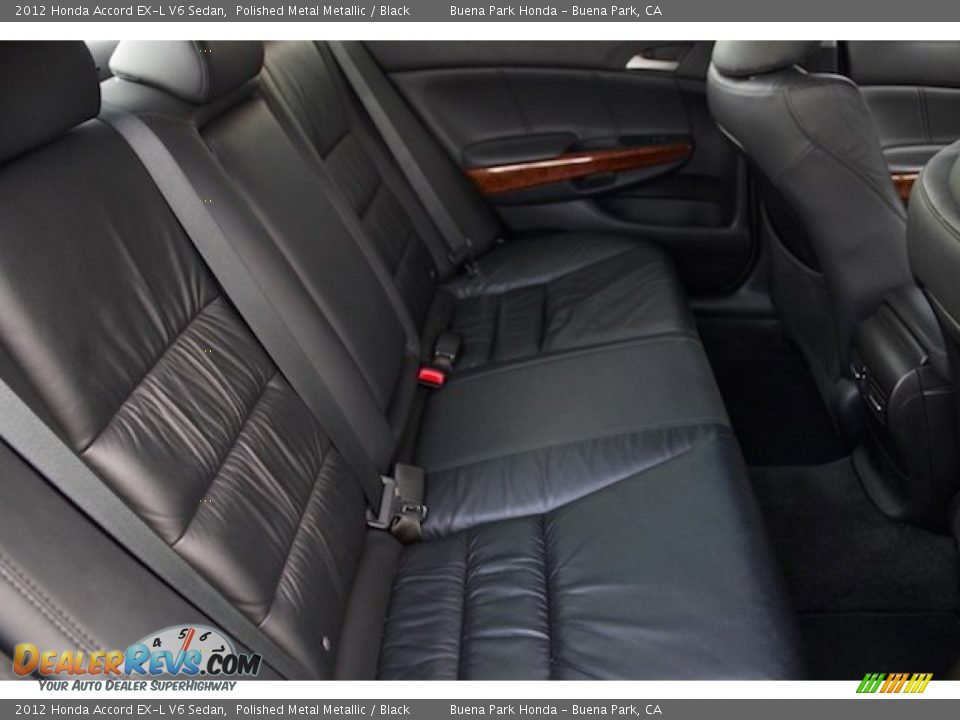 2012 Honda Accord EX-L V6 Sedan Polished Metal Metallic / Black Photo #18