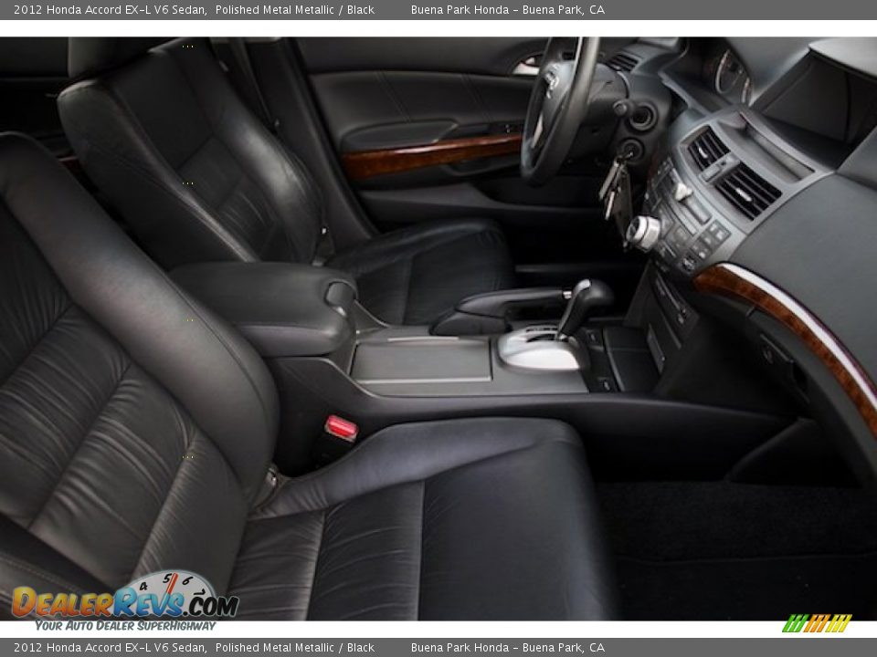 2012 Honda Accord EX-L V6 Sedan Polished Metal Metallic / Black Photo #21