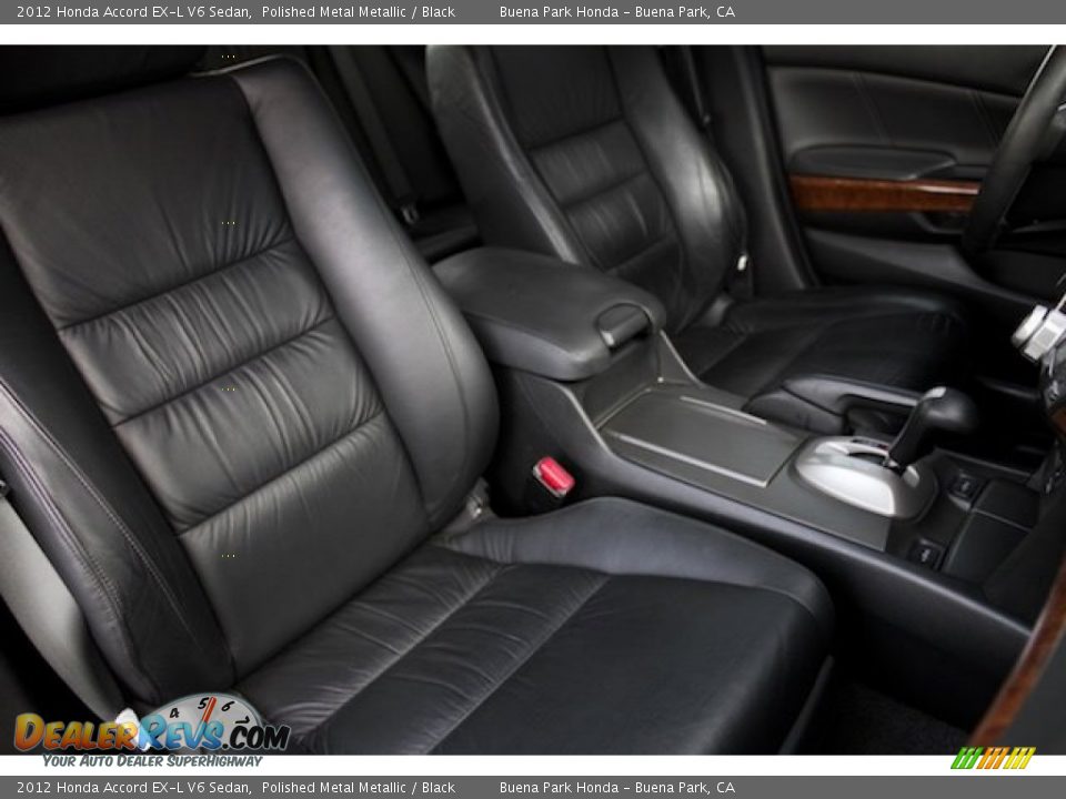 2012 Honda Accord EX-L V6 Sedan Polished Metal Metallic / Black Photo #23