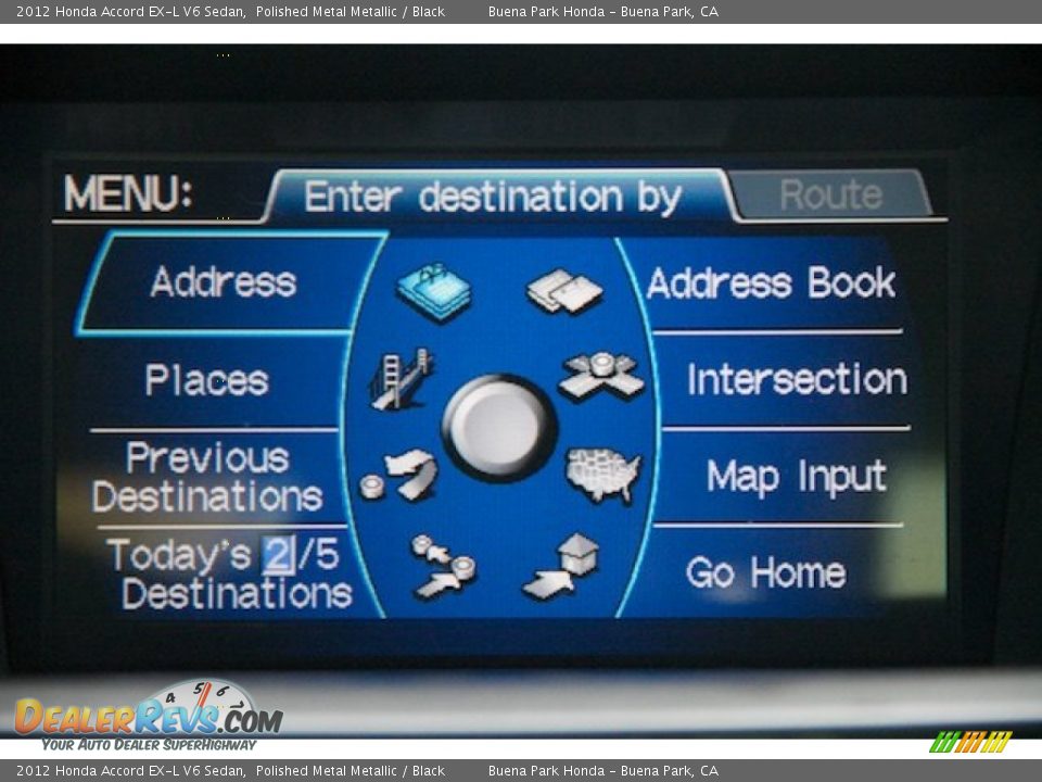 2012 Honda Accord EX-L V6 Sedan Polished Metal Metallic / Black Photo #24