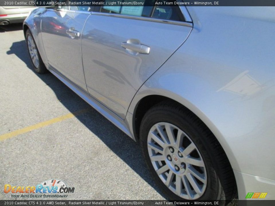 2010 Cadillac CTS 4 3.0 AWD Sedan Radiant Silver Metallic / Light Titanium/Ebony Photo #26