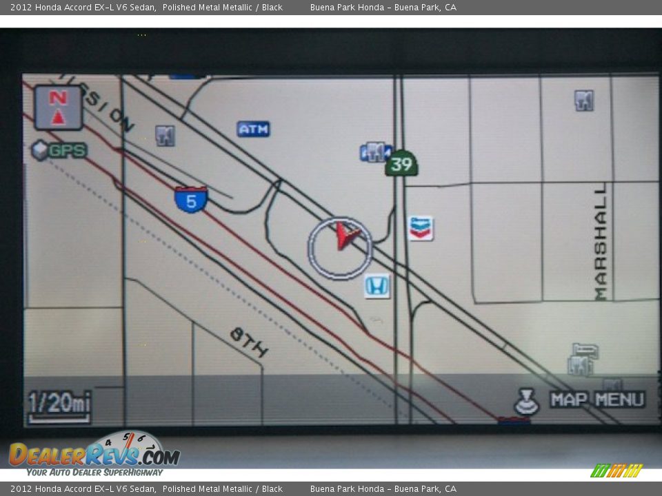 2012 Honda Accord EX-L V6 Sedan Polished Metal Metallic / Black Photo #26