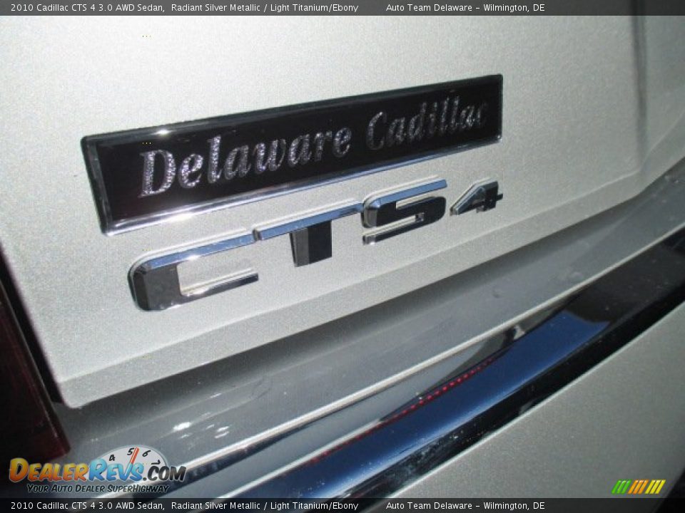 2010 Cadillac CTS 4 3.0 AWD Sedan Radiant Silver Metallic / Light Titanium/Ebony Photo #28