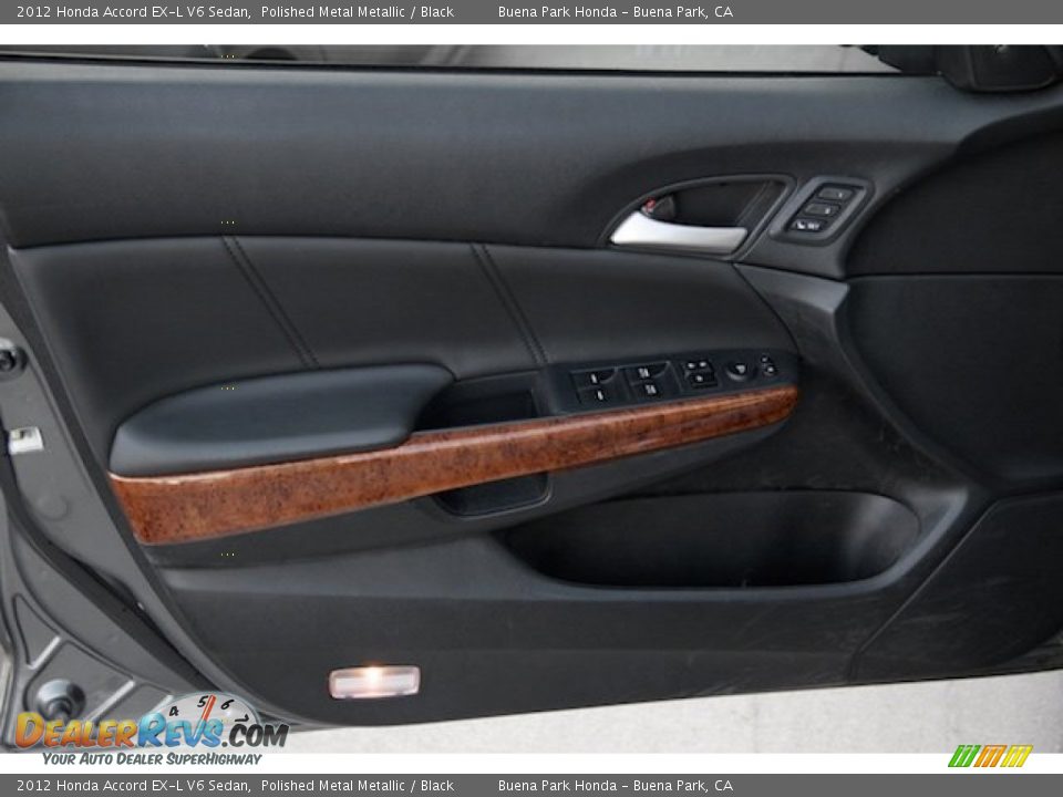 2012 Honda Accord EX-L V6 Sedan Polished Metal Metallic / Black Photo #28