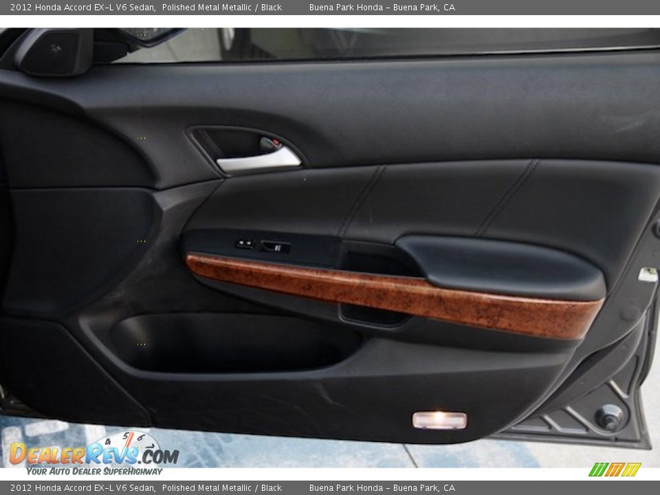 2012 Honda Accord EX-L V6 Sedan Polished Metal Metallic / Black Photo #31
