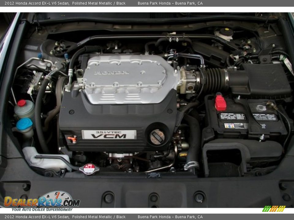 2012 Honda Accord EX-L V6 Sedan Polished Metal Metallic / Black Photo #32