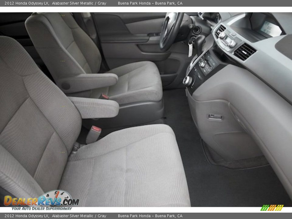 2012 Honda Odyssey LX Alabaster Silver Metallic / Gray Photo #24