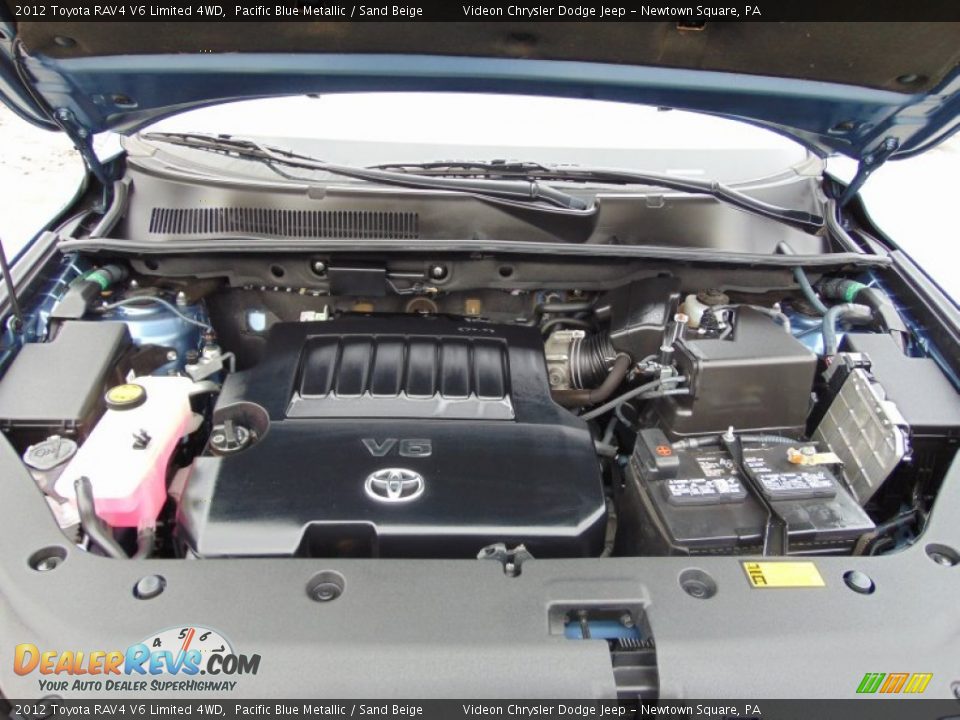 2012 Toyota RAV4 V6 Limited 4WD Pacific Blue Metallic / Sand Beige Photo #9