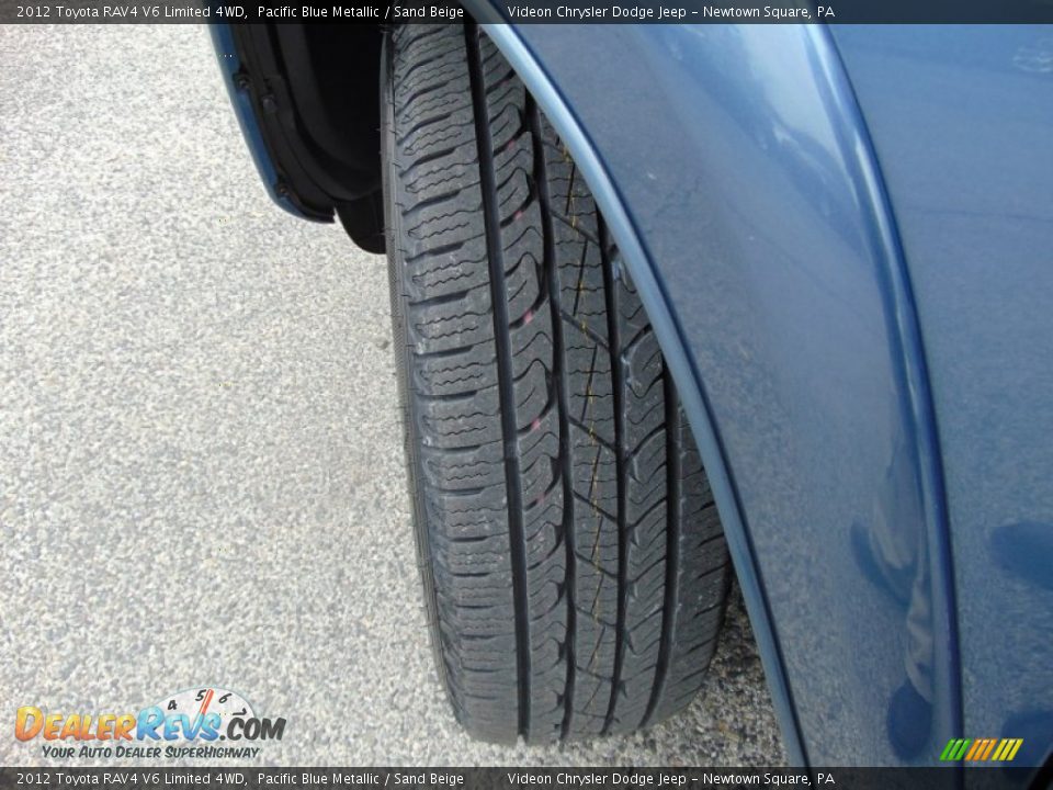2012 Toyota RAV4 V6 Limited 4WD Pacific Blue Metallic / Sand Beige Photo #12