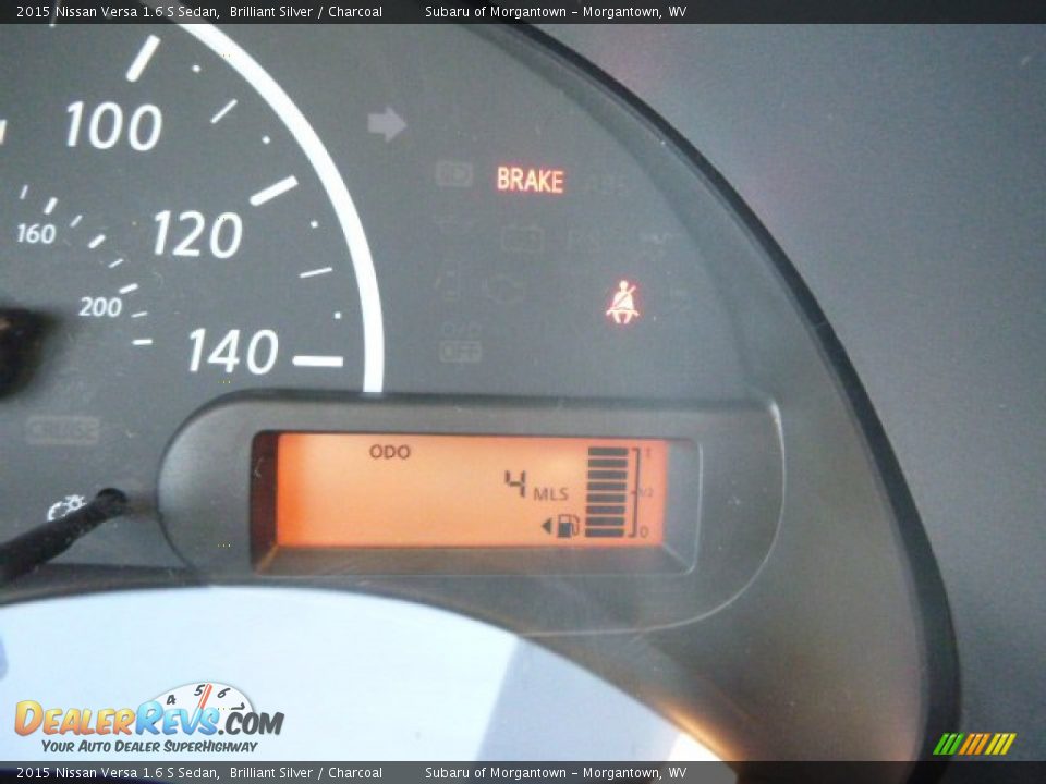 2015 Nissan Versa 1.6 S Sedan Brilliant Silver / Charcoal Photo #20