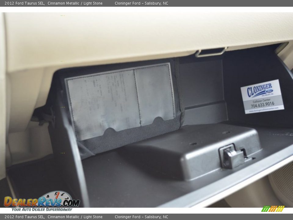 2012 Ford Taurus SEL Cinnamon Metallic / Light Stone Photo #25