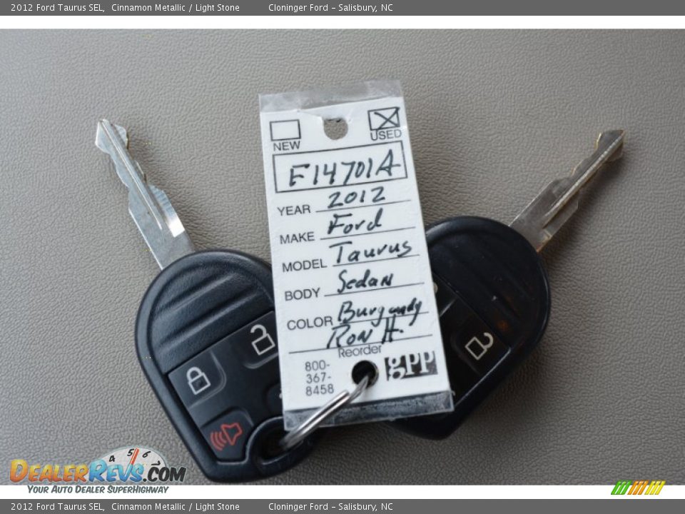 2012 Ford Taurus SEL Cinnamon Metallic / Light Stone Photo #26