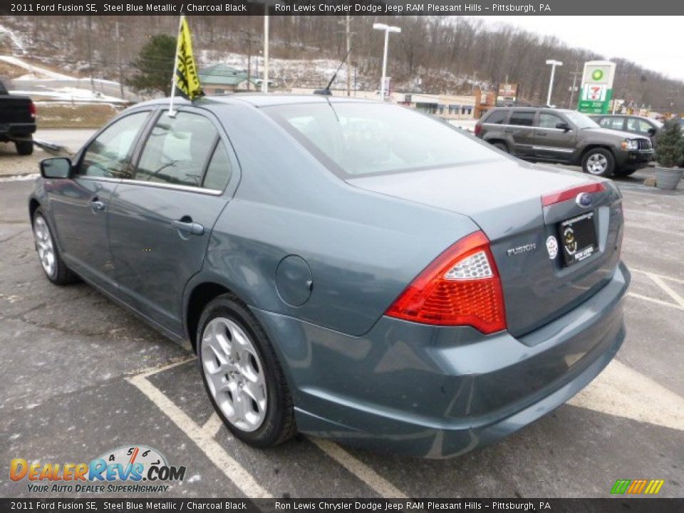 2011 Ford Fusion SE Steel Blue Metallic / Charcoal Black Photo #3