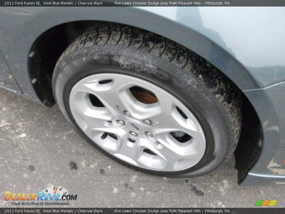 2011 Ford Fusion SE Steel Blue Metallic / Charcoal Black Photo #9