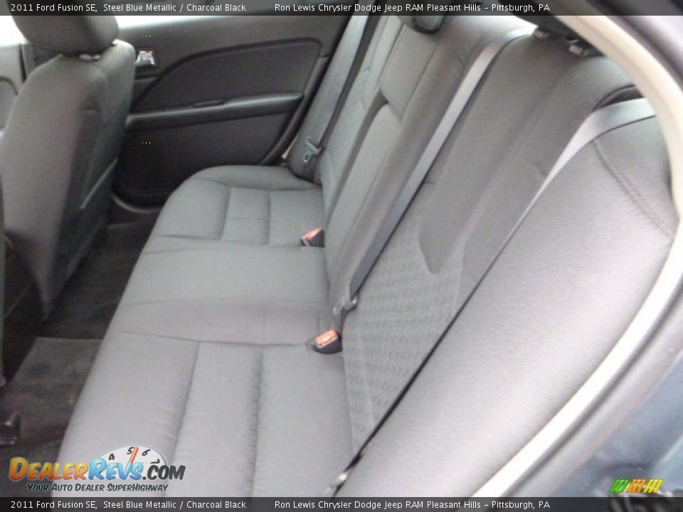2011 Ford Fusion SE Steel Blue Metallic / Charcoal Black Photo #14
