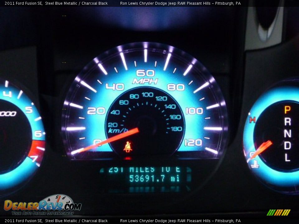 2011 Ford Fusion SE Steel Blue Metallic / Charcoal Black Photo #20