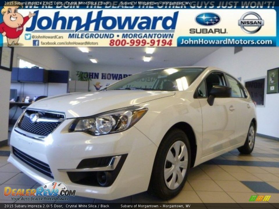 2015 Subaru Impreza 2.0i 5 Door Crystal White Silica / Black Photo #1