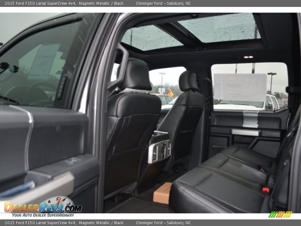 Rear Seat of 2015 Ford F150 Lariat SuperCrew 4x4 Photo #10