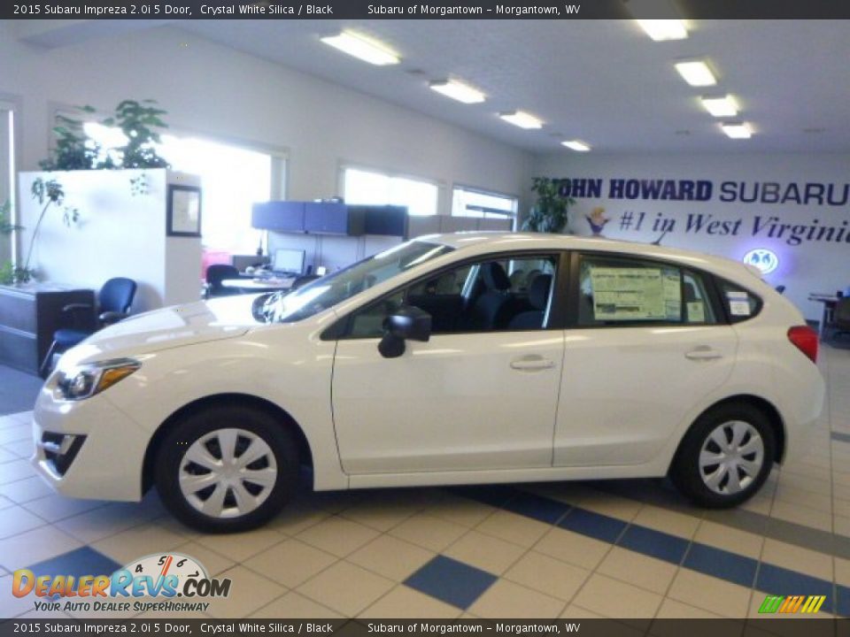 2015 Subaru Impreza 2.0i 5 Door Crystal White Silica / Black Photo #2