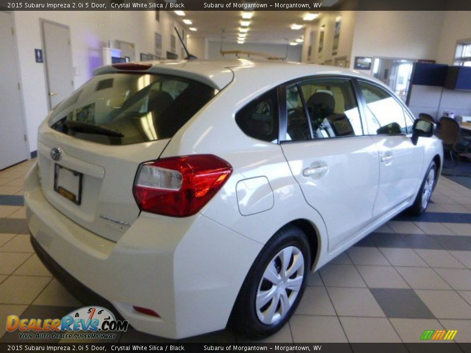 2015 Subaru Impreza 2.0i 5 Door Crystal White Silica / Black Photo #5