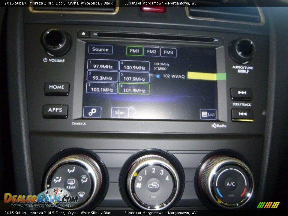 2015 Subaru Impreza 2.0i 5 Door Crystal White Silica / Black Photo #16