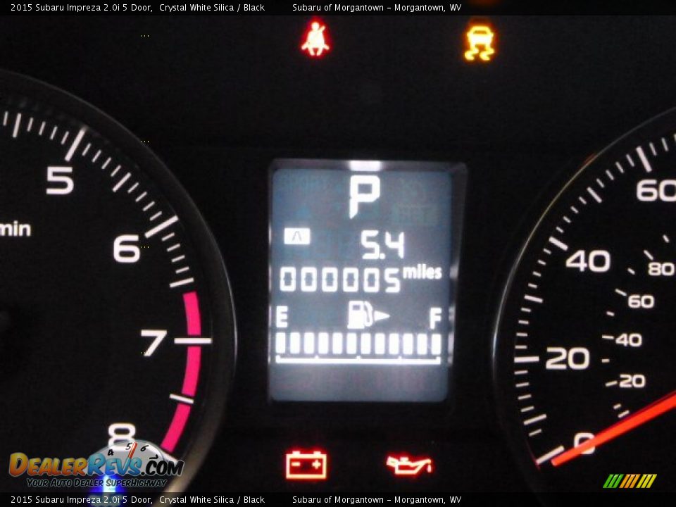 2015 Subaru Impreza 2.0i 5 Door Crystal White Silica / Black Photo #17