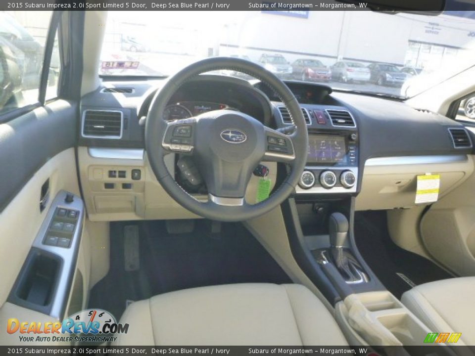 Ivory Interior - 2015 Subaru Impreza 2.0i Sport Limited 5 Door Photo #13