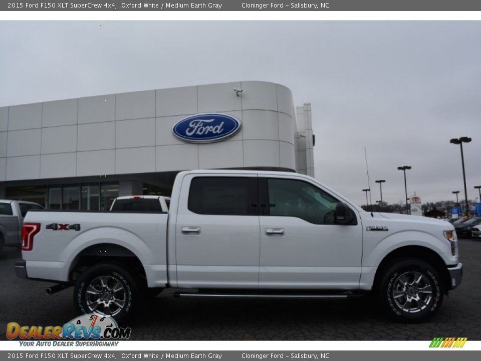 Oxford White 2015 Ford F150 XLT SuperCrew 4x4 Photo #2