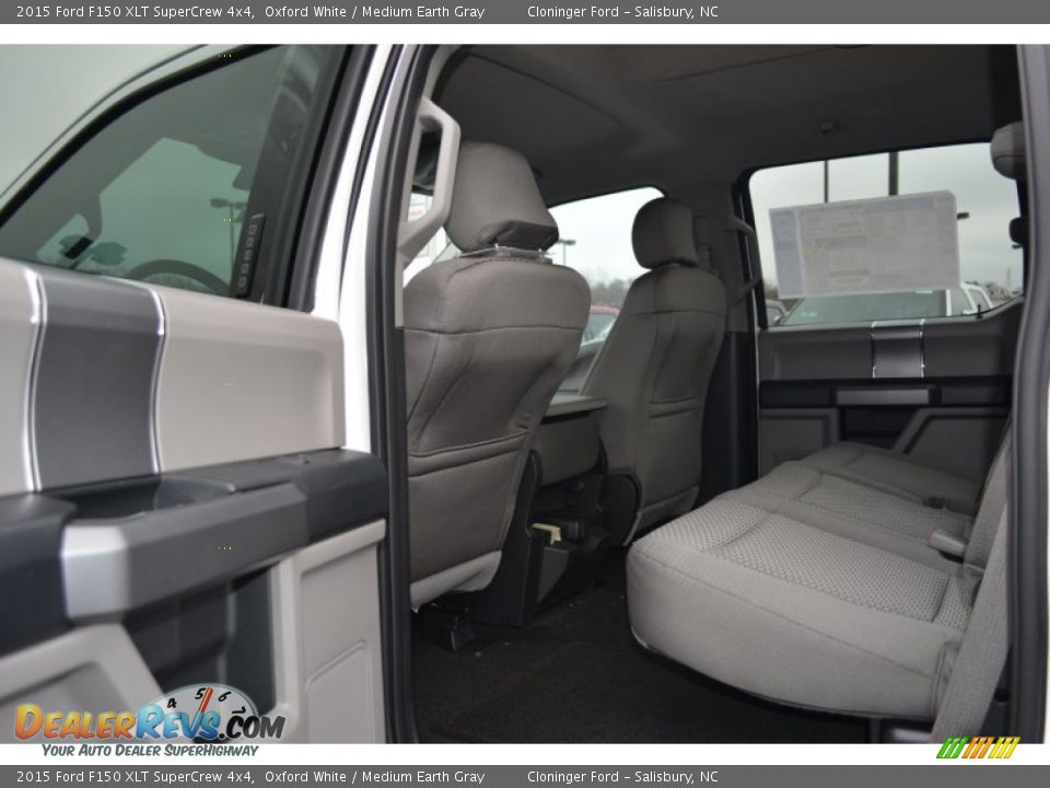 2015 Ford F150 XLT SuperCrew 4x4 Oxford White / Medium Earth Gray Photo #9