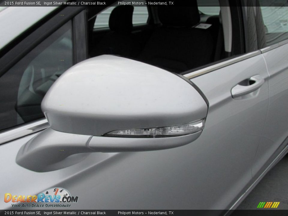 2015 Ford Fusion SE Ingot Silver Metallic / Charcoal Black Photo #12