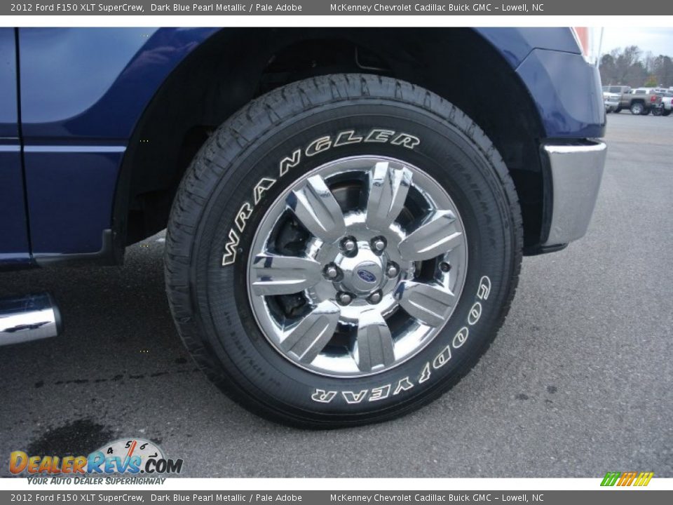 2012 Ford F150 XLT SuperCrew Dark Blue Pearl Metallic / Pale Adobe Photo #21