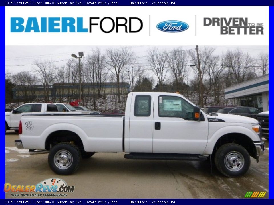 2015 Ford F250 Super Duty XL Super Cab 4x4 Oxford White / Steel Photo #1